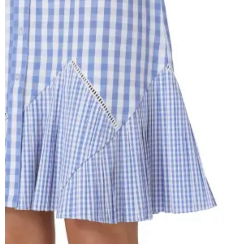 Thakoon Collective Blue Gingham Dress - Picture 6 of 16